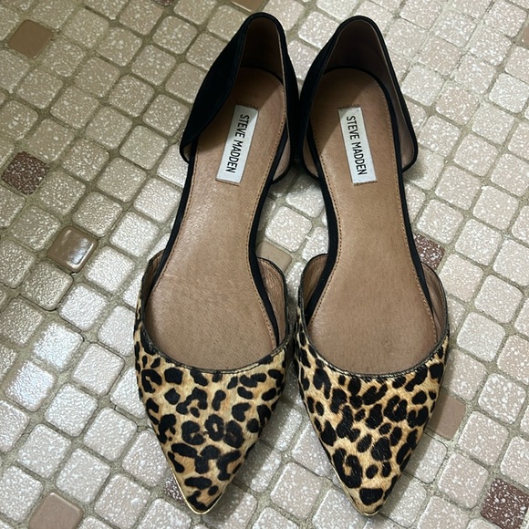 Steve Madden Shoes - Steve Madden calf hair leopard shoes size 9.5